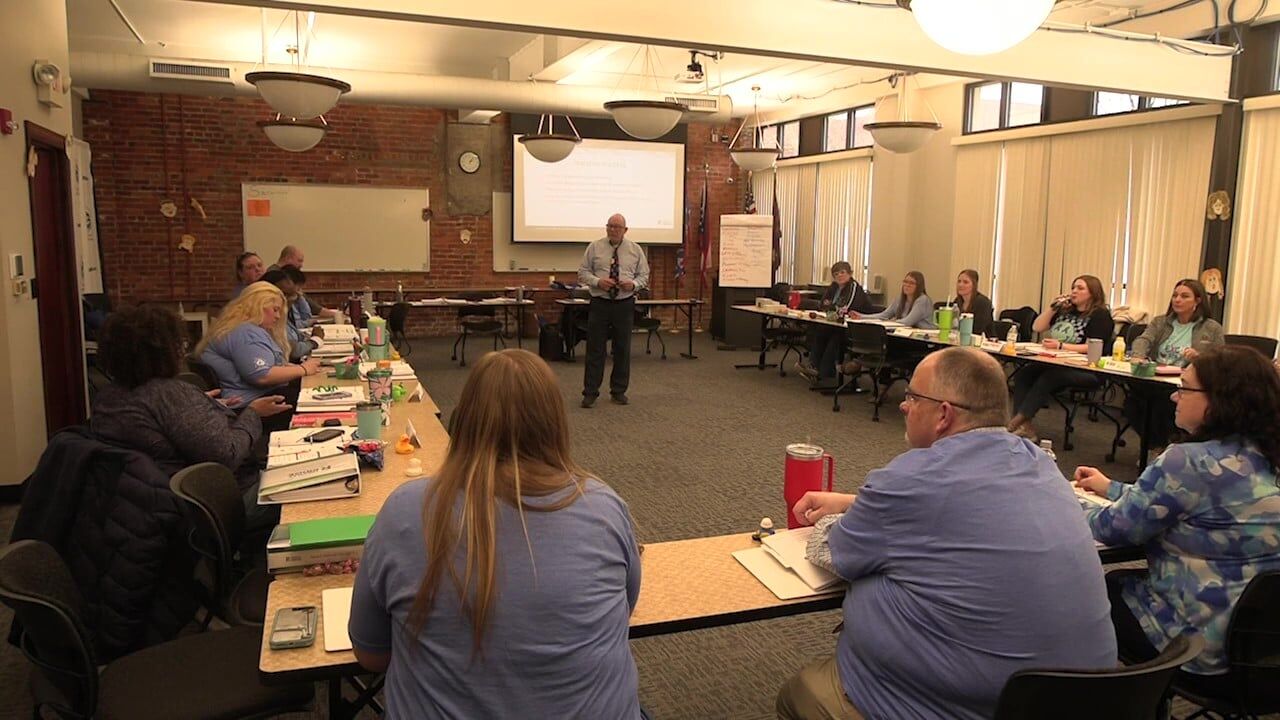 Allen County Children Services participates in Wear Blue Day for child abuse prevention